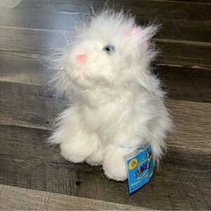 New Webkinz Soft White Plush Cat Toy